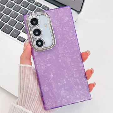 Samsung Galaxy A16 5G Glitter TPU Case with Lens Film - Purple Shell - 1