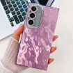 Samsung Galaxy A16 5G Glitter TPU Case with Lens Film - Purple Wrinkles - 1