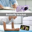 Xiaomi 14 Ultra Blue Glitter Dragonfly Holder Plated Phone Case - 5