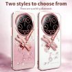 Xiaomi 14 Ultra Purple Glitter Dragonfly Holder Plated Phone Case - 2