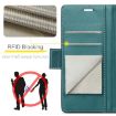 Samsung Galaxy S24 FE 5G Case - Butterfly Buckle RFID Leather (Green) - 3