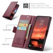 Samsung Galaxy S25 5G CaseMe 023 Butterfly Buckle RFID Leather Case Red - 2