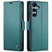 Samsung Galaxy S25 5G CaseMe 023 Butterfly Buckle RFID Leather Case Green - 1