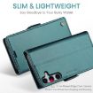 Samsung Galaxy S25 5G CaseMe 023 Butterfly Buckle RFID Leather Case Green - 3