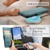 Samsung Galaxy S25 5G CaseMe 023 Butterfly Buckle RFID Leather Case Green - 6