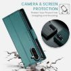 Samsung Galaxy A26 CaseMe 023 Green Leather RFID Phone Case - 4