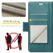 Samsung Galaxy A26 CaseMe 023 Green Leather RFID Phone Case - 7