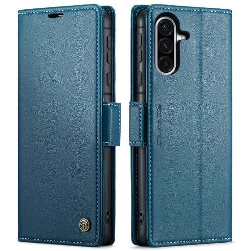 Samsung Galaxy A36 CaseMe 023 Butterfly Buckle RFID Leather Case Blue - 1