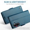 Samsung Galaxy A36 CaseMe 023 Butterfly Buckle RFID Leather Case Blue - 3