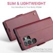 Samsung Galaxy S25 Ultra 5G CaseMe 023 Red Leather RFID Phone Case - 3