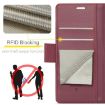 Samsung Galaxy S25 Ultra 5G CaseMe 023 Red Leather RFID Phone Case - 7