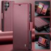 Samsung Galaxy S25 Ultra 5G CaseMe 023 Red Leather RFID Phone Case - 8