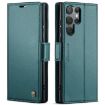 Samsung Galaxy S25 Ultra 5G CaseMe 023 Green Butterfly Leather Case - 1