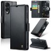 Samsung Galaxy S25 Edge 5G CaseMe 023 Leather Phone Case Black - 1