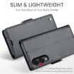 Samsung Galaxy S25 Edge 5G CaseMe 023 Leather Phone Case Black - 3