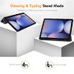 ENKAY Tri-fold TPU Leather Case for Samsung Galaxy Tab S10+/S9+/S9 FE+ Grey - 3