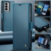 OPPO Reno12 5G CaseMe 023 Butterfly Buckle RFID Leather Case Blue - 2