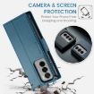 OPPO Reno12 5G CaseMe 023 Butterfly Buckle RFID Leather Case Blue - 6