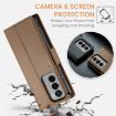 OPPO Reno12 5G CaseMe 023 Brown Leather RFID Anti-theft Phone Case - 6