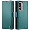 OPPO Reno12 Pro 5G CaseMe 023 Green Leather RFID Phone Case - 1