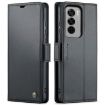 OPPO Reno12 Pro 5G CaseMe 023 Leather Phone Case Black RFID Anti-theft - 1