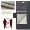 OPPO Reno12 Pro 5G CaseMe 023 Leather Phone Case Black RFID Anti-theft - 4