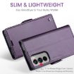 OPPO Reno12 Pro 5G CaseMe 023 Butterfly Buckle RFID Leather Case Purple - 5