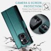 OPPO Reno13 F 4G/5G CaseMe 023 Green Butterfly Leather Phone Case - 4
