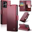 OPPO Reno13 F 4G/5G CaseMe 023 Red Butterfly Leather Phone Case - 1