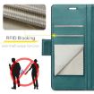 OPPO Reno13 Pro CaseMe 023 Green Leather RFID Anti-theft Phone Case - 3