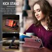 Samsung Galaxy S25 5G CaseMe 013 Red Leather Flip Phone Case - 6