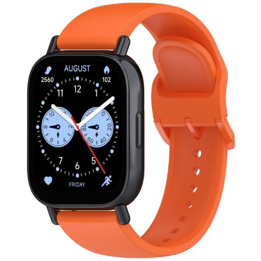 Redmi Watch 5 Active Orange Silicone Band - Pure Color Buckle Strap - 1