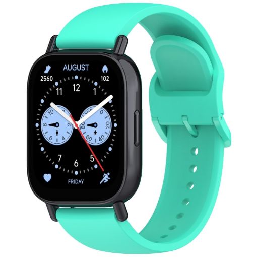 Teal Green Silicone Watch Band for Redmi Watch 5 Active - Pure Color Buckle - 1