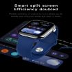 KL08 Smart Watch, 2.04" Color Screen, Bluetooth Call, Black Silicone Strap - 7