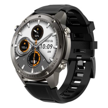 DM56 Smart Watch - 1.43" Color Screen, Bluetooth Call, Health Monitoring (Black) - 1