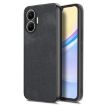 Redmi Turbo 4 Pro Vintage Leather PC Back Cover Case - Black - 1