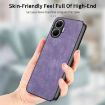 Redmi Turbo 4 Pro Vintage Leather PC Back Cover Case - Purple - 2
