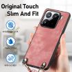 Xiaomi 15 Ultra Purple Leather Phone Case with Crossbody Strap - 7