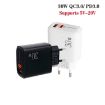 30W USB-C/Type-C + USB-A Charger, Multi Protocol, EU Plug, Black - 3