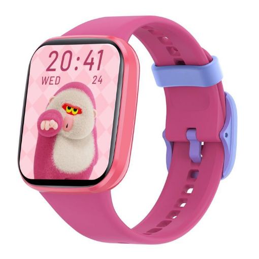 Wish 6 1.69" TFT Screen IP68 Waterproof Kids Smart Watch - Pink - 1