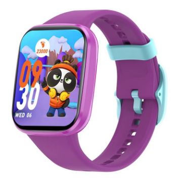 Wish 6 1.69" TFT Screen IP68 Waterproof Kids Smart Watch - Purple - 1