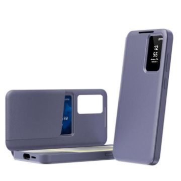 Samsung Galaxy S23+ 5G Leather Case with Card Slot, Purple - 1