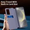 Samsung Galaxy S23+ 5G Leather Case with Card Slot, Purple - 6