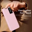 Samsung Galaxy S24 5G Pink Leather Case with Card Slot & Smart View - 3
