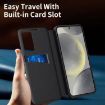 Samsung Galaxy S24 5G Leather Case with Card Slot - Black - 6
