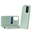 Samsung Galaxy S24+ 5G Green Leather Case with Card Slot & Smart View - 1
