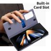 Samsung Galaxy Z Fold3 5G Leather Case with Card Slot - Purple - 5