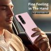 Samsung Galaxy Z Fold4 Pink Leather Case with Card Slot & Smart View - 3