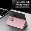 Samsung Galaxy Z Fold4 Pink Leather Case with Card Slot & Smart View - 6