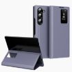 Samsung Galaxy Z Fold6 5G Leather Case with Card Slot - Purple - 1